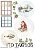Cartón para bolas de Navidad TAG0106